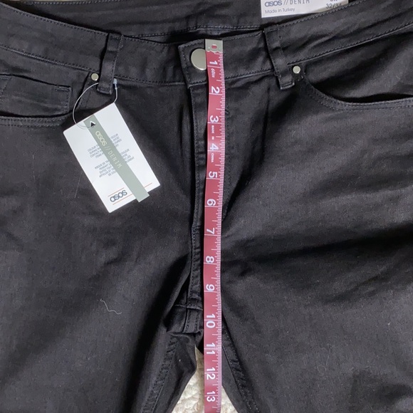 ASOS DENIM Black Skinny High Rise Waisted Jeans NWT - Picture 5 of 8